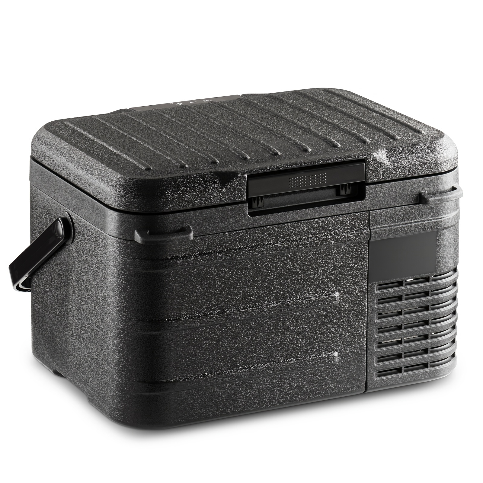 TEMU Upgraded 11qt Portable Compressor Car Fridge Freezer, 15-minute To -4°f, Eco/max Dual , 2-way Charging (ac/), Led Display & Cup Holders For
