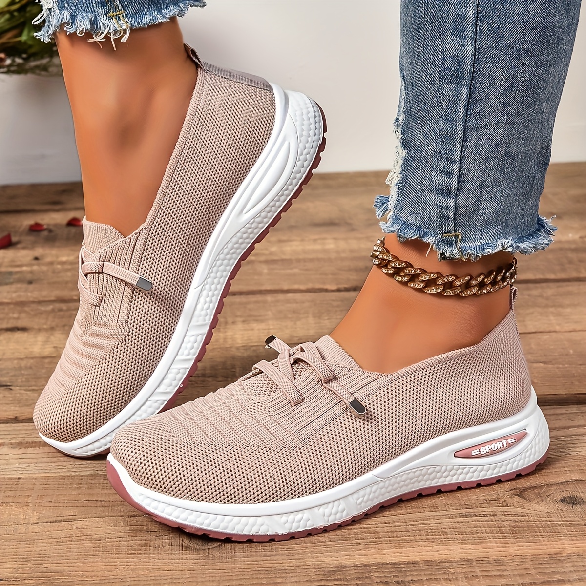 Walking Shoe Slip On Sneakers With Arch Support Women's