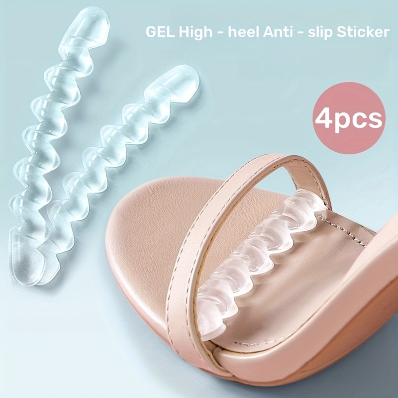 2pcs/4pcs Self - Adhesive Gel Anti - Slip Stickers For High Heels, With For Superior Anti - Slip, Comfortably Soft, For All High Heels