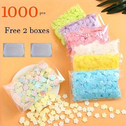 disposable soap sheets portable hand wash paper travel soap sheet flowers shape soap for outdoor travel camping hiking for daily use
