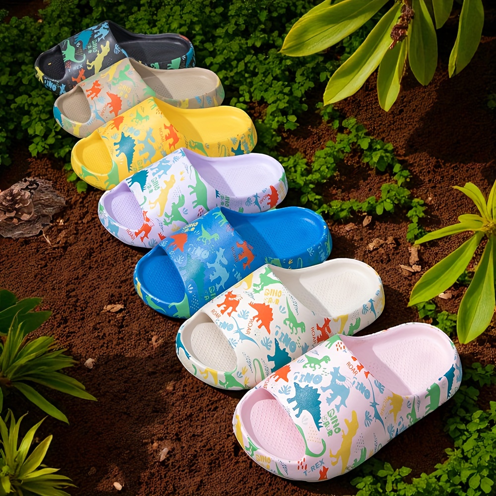 dinosaur slippers kids sold on Temu United States