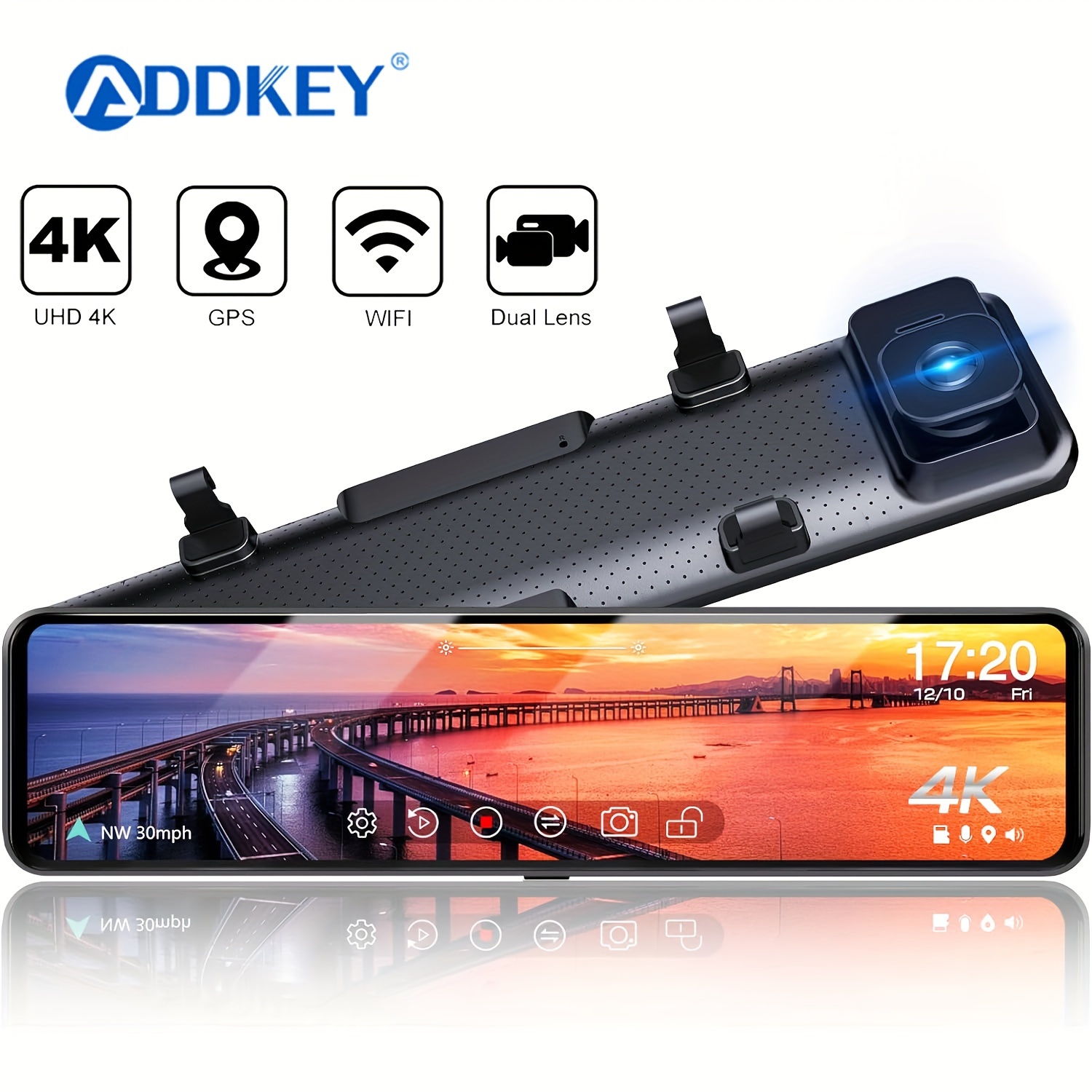 Rear View Mirror Vantop H612t Gps Gps Vantop H612t Camera Rear