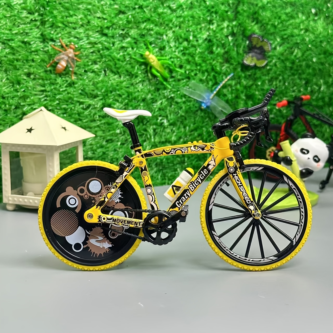 Graffiti Alloy Bike Bicycle Graffiti 3-* Road Bike Three-Stage Race  Inspiration Home Decor Cycling Enthusiasts Dynamic Painted Disc Brake 