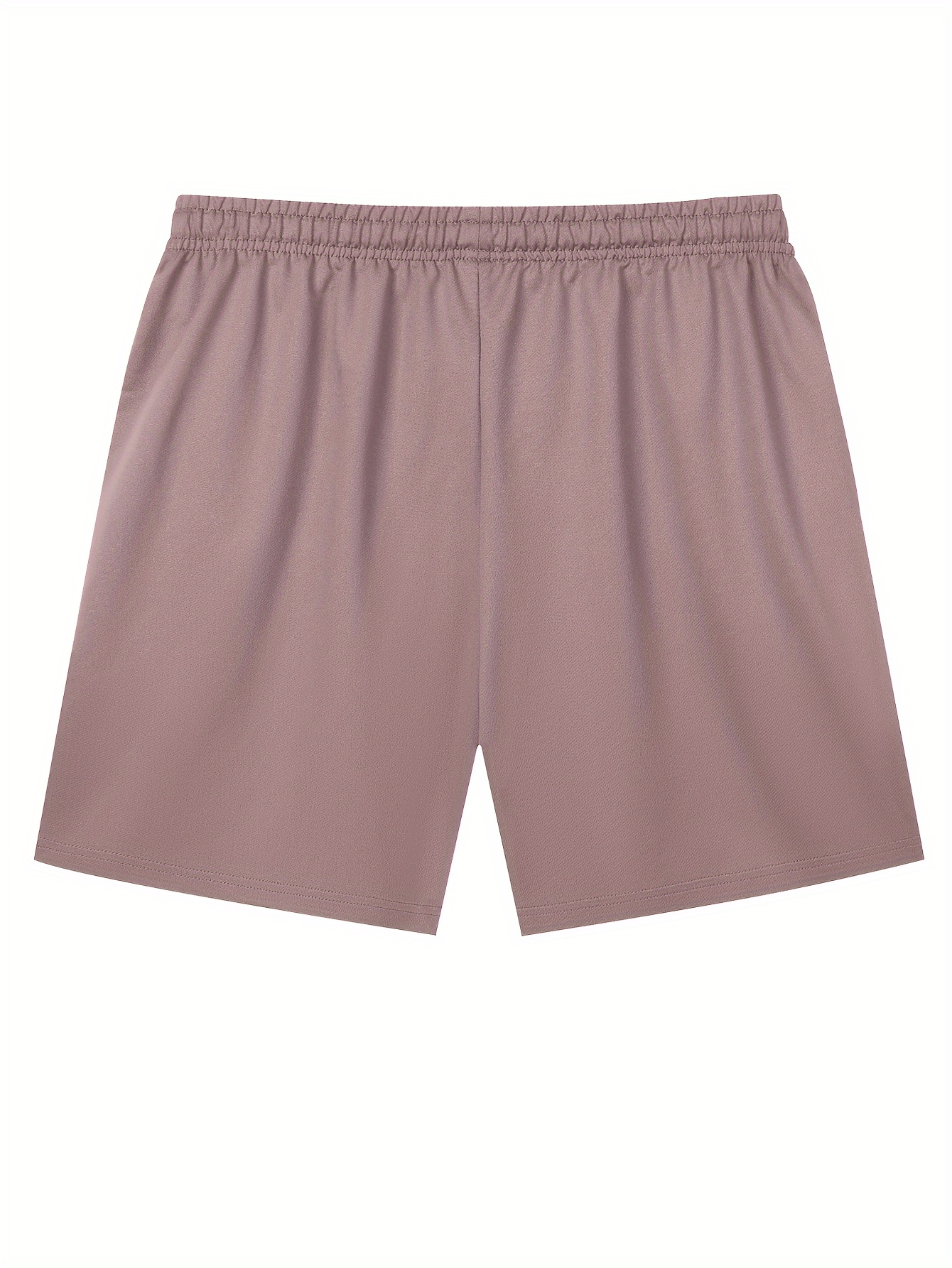 Summer Casual Breathable Shorts, Solid Color Drawstring Shorts, Hiking And Running Shorts, Designed with Two Pockets, Plus Size