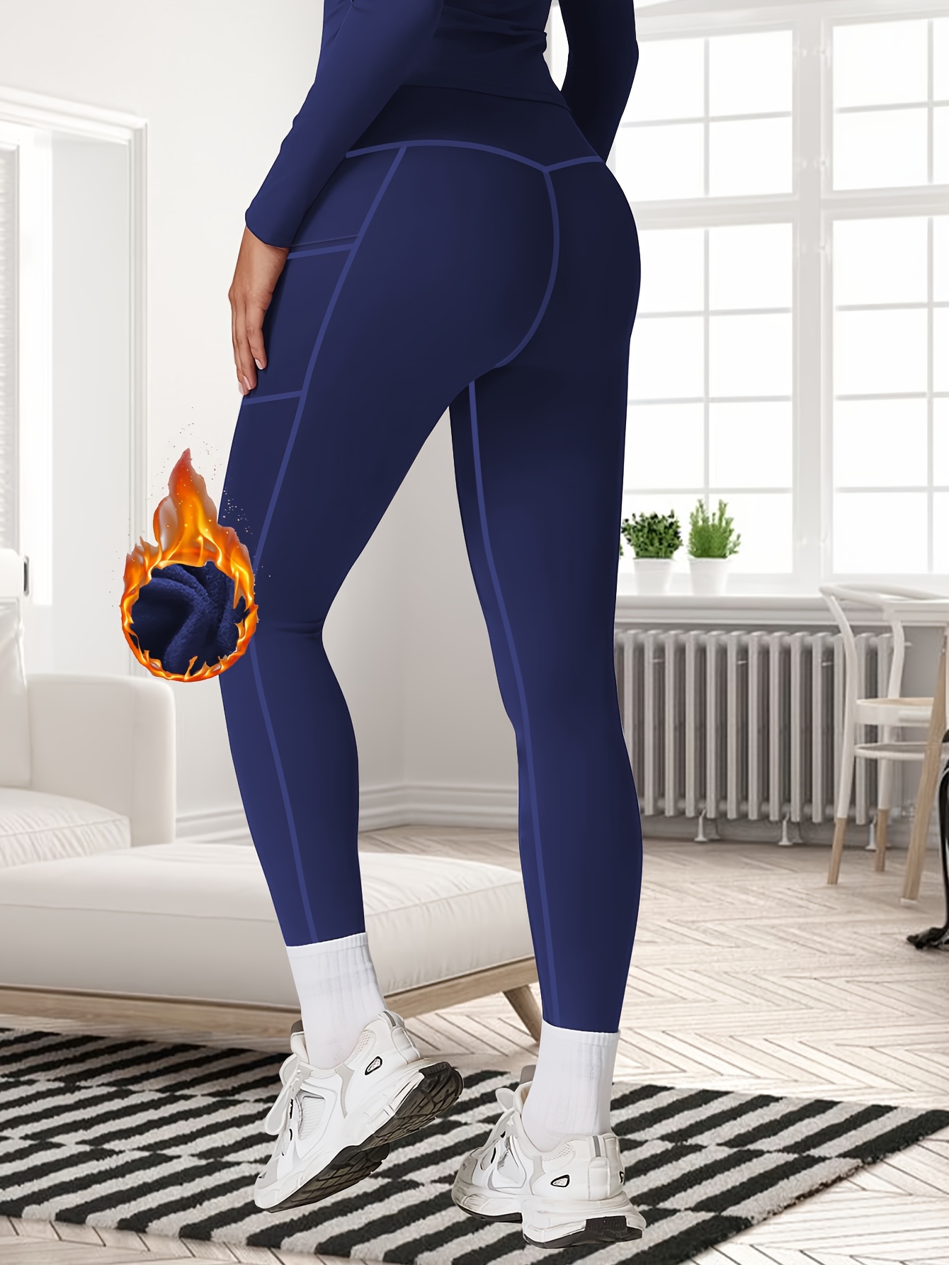 4pcs plus size high waisted thickened padded athletic tights Temu