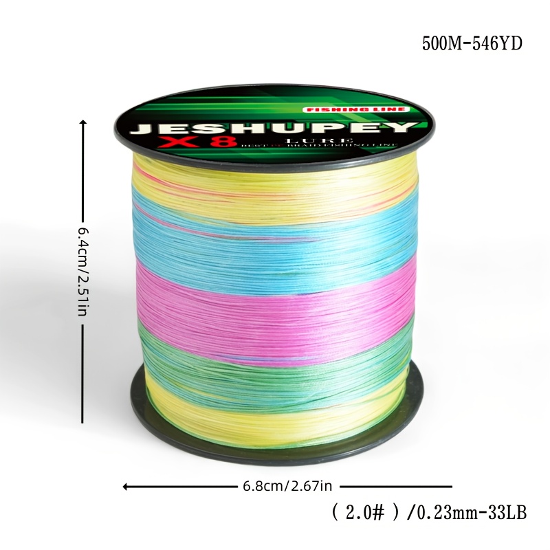 TEMU Jeshupey X8 Spool For Sea Fishing, Rock Fishing, Boat Fishing, And Lure Fishing, And Leader Line, 8-strand Pe Braided Line For Cast Nets,