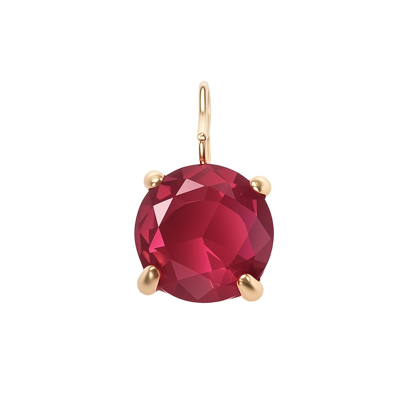 Versatile Style Non-Fading Round Synthetic Zircon Pendant Necklace
