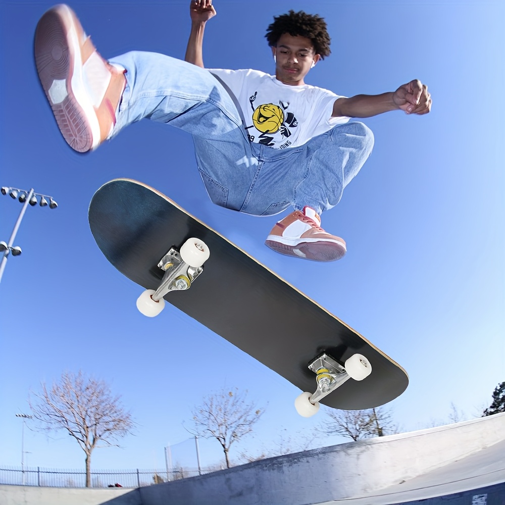 TEMU Complete Skateboard For Beginners, Professional Skateboard With - Hard Maple, For Adults, Beginners (79cm)