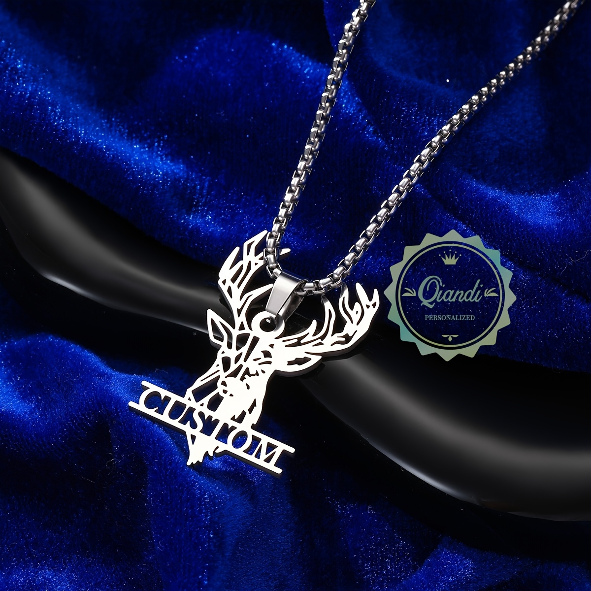 custom name stainless head pendant necklace Temu Qatar