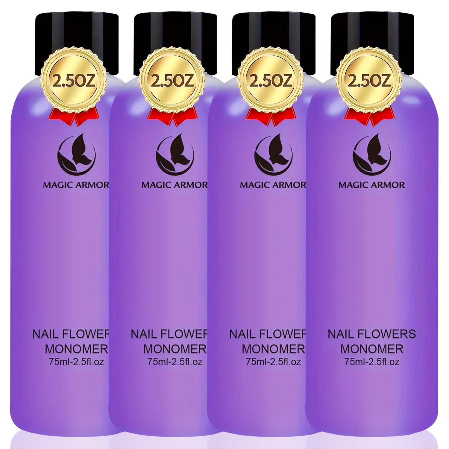 TEMU 4pcs Acrylic Liquid Monomer - 300ml Professional Liquid Monomer Acrylic Nail System Kit Acrylic Nail Extension Quick Drying (300ml)