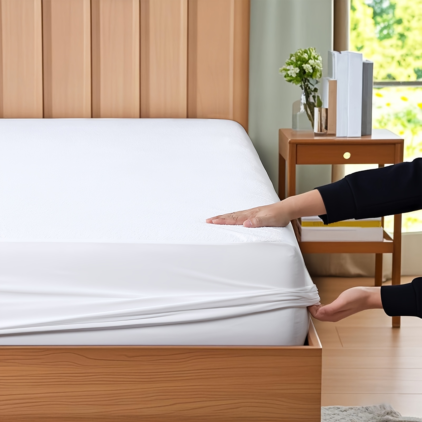 ClevaHome Waterproof Mattress Protector Twin Size - Terry Surface, 18" Deep Pocket, Breathable, Machine Washable