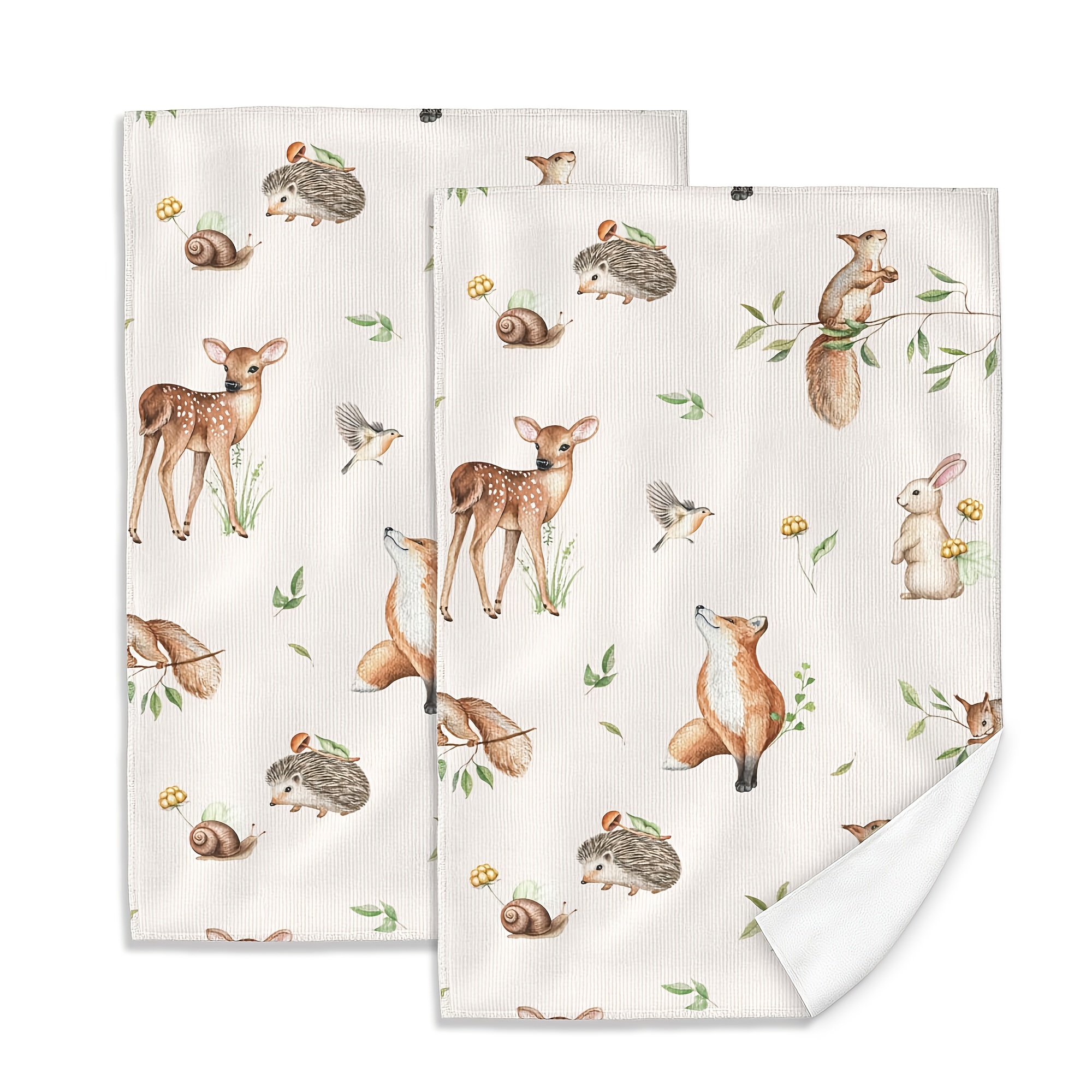 

Kitchen Towel Set - , , Fox & Rabbit | Absorbent Dish Cloths For Cooking & | | 18x26