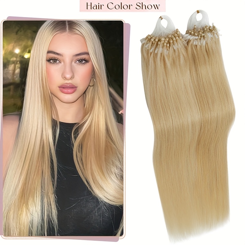 Set Of 20 Brazilian Hair Extensions, 24 Inches Long, 50pcs Of Brazilian Human Hair With Micro Rings. Each Pack Weighs 50g And Features A Straight, With A Seamless Design Made From Hair