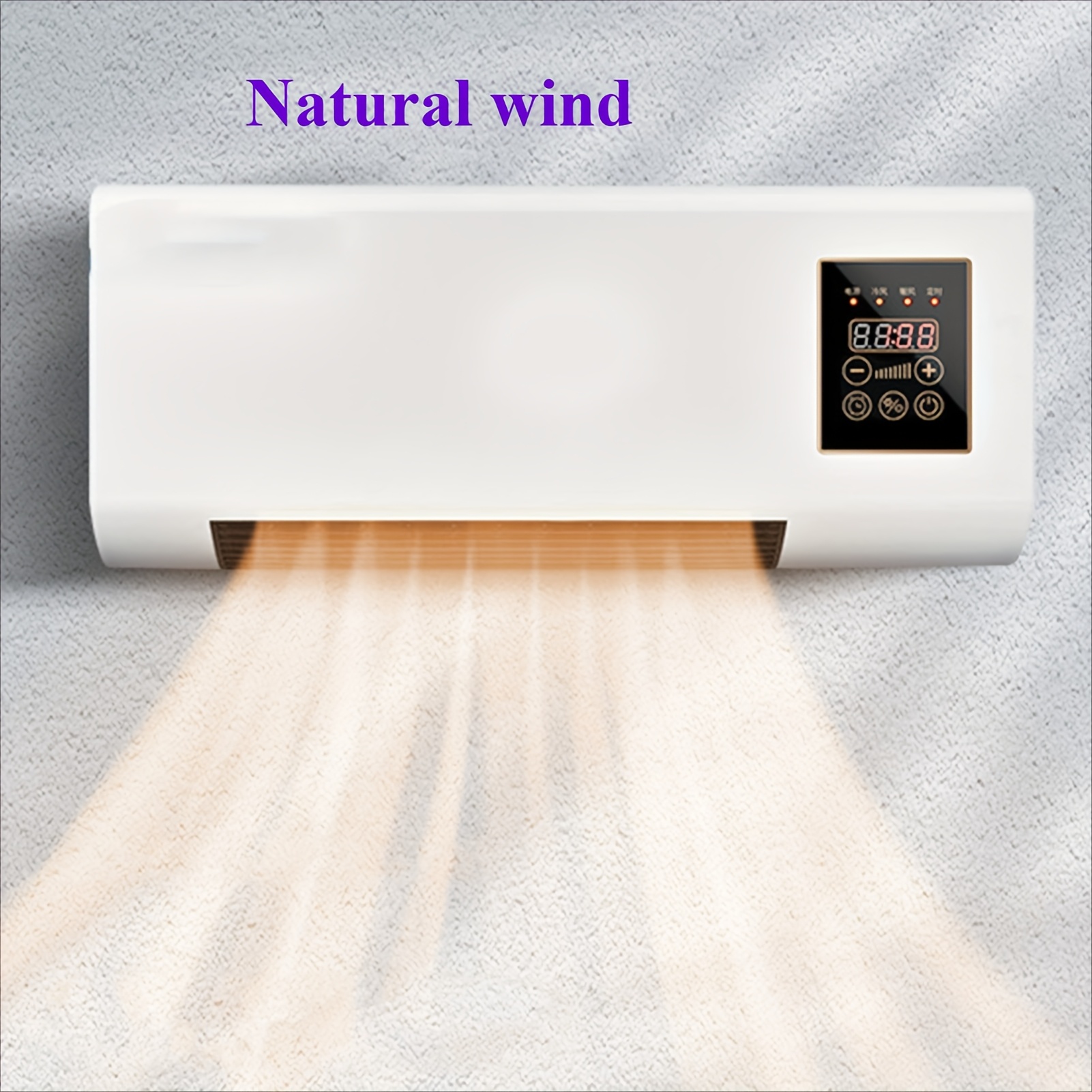 TEMU Compact Portable Wall Mounted Air Conditioner Suitable For Bedroom Wall Mounted Air Conditioner, Wall Mounted Air Conditioner, 2-in-1 Air