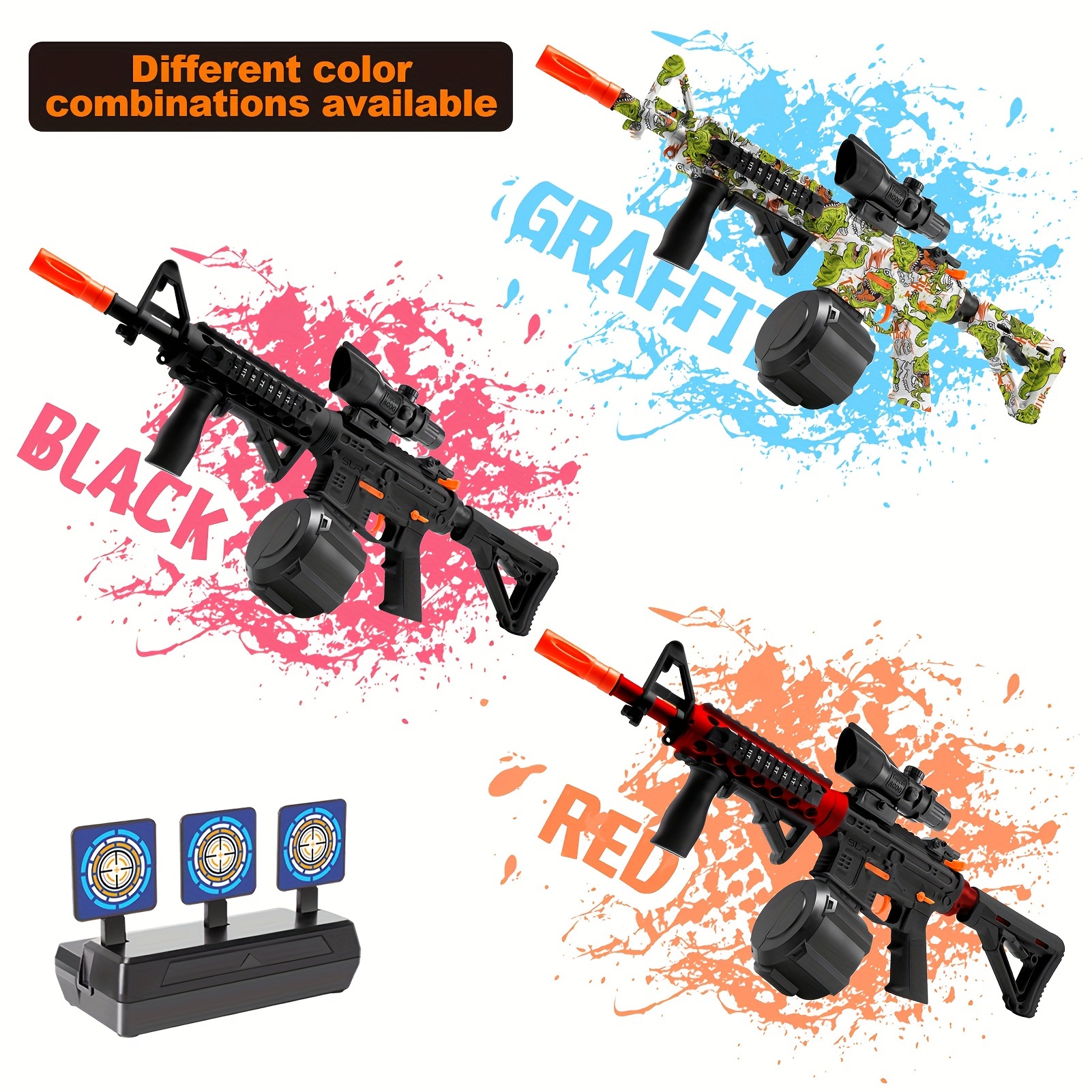 Plastic Pistol Gun Airsoft Toy Gun Sniper Rifle Arme Orbeez Arma Blaster  With 12 Darts Kids Toys For Children Gifts