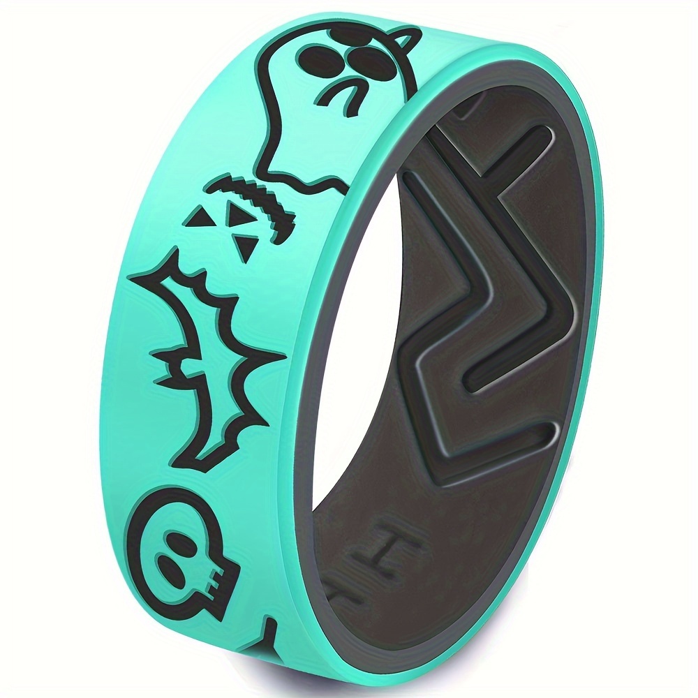 1pc halloween theme silicone ring unisex personality style Temu