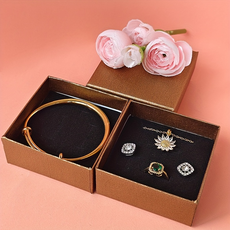 36 piezas de cajas de joyería de papel de   diseño, elegantes y vintage, para collares, pulseras, anillos, colgantes, aretes y tachuelas, empaque de regalo para compromisos,  , fiestas, aniversarios y  , cajas de almacenamiento de joyería para uso en pequeñas empresas, no  