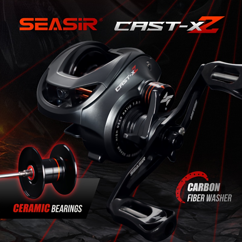 * FZ 1000/2000/3000/4000/5000/6000/7000 Spinning Fishing Reel, 5.2:1Gear  Ratio, Screw-in Handle, Clearance-free Bearings, 23-33Lbs Drag System