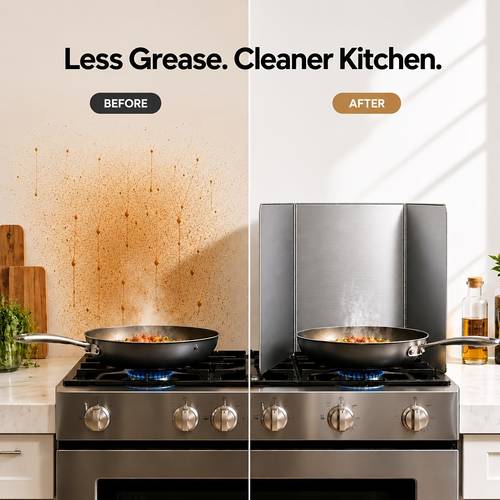 item picture splatter guard anti stainless steel oil splatter guard for stove top foldable grease splatter screen