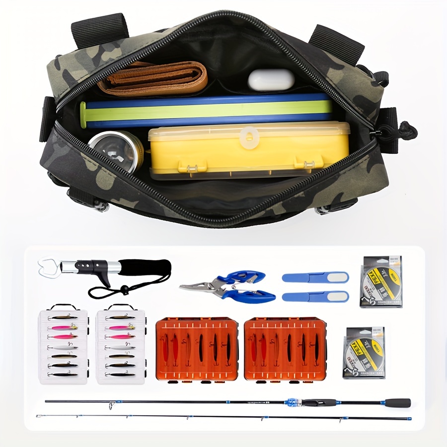 1pc Multifunctional Fishing Backpack Fishing Tackle Bag Large - Temu Belgium
