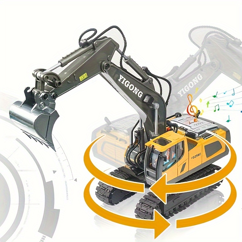 

Remote-controlled Alloy Excavators, Powerful, Suitable For Different Complex Terrains, Suitable As Christmas, Halloween, And Birthday Gifts