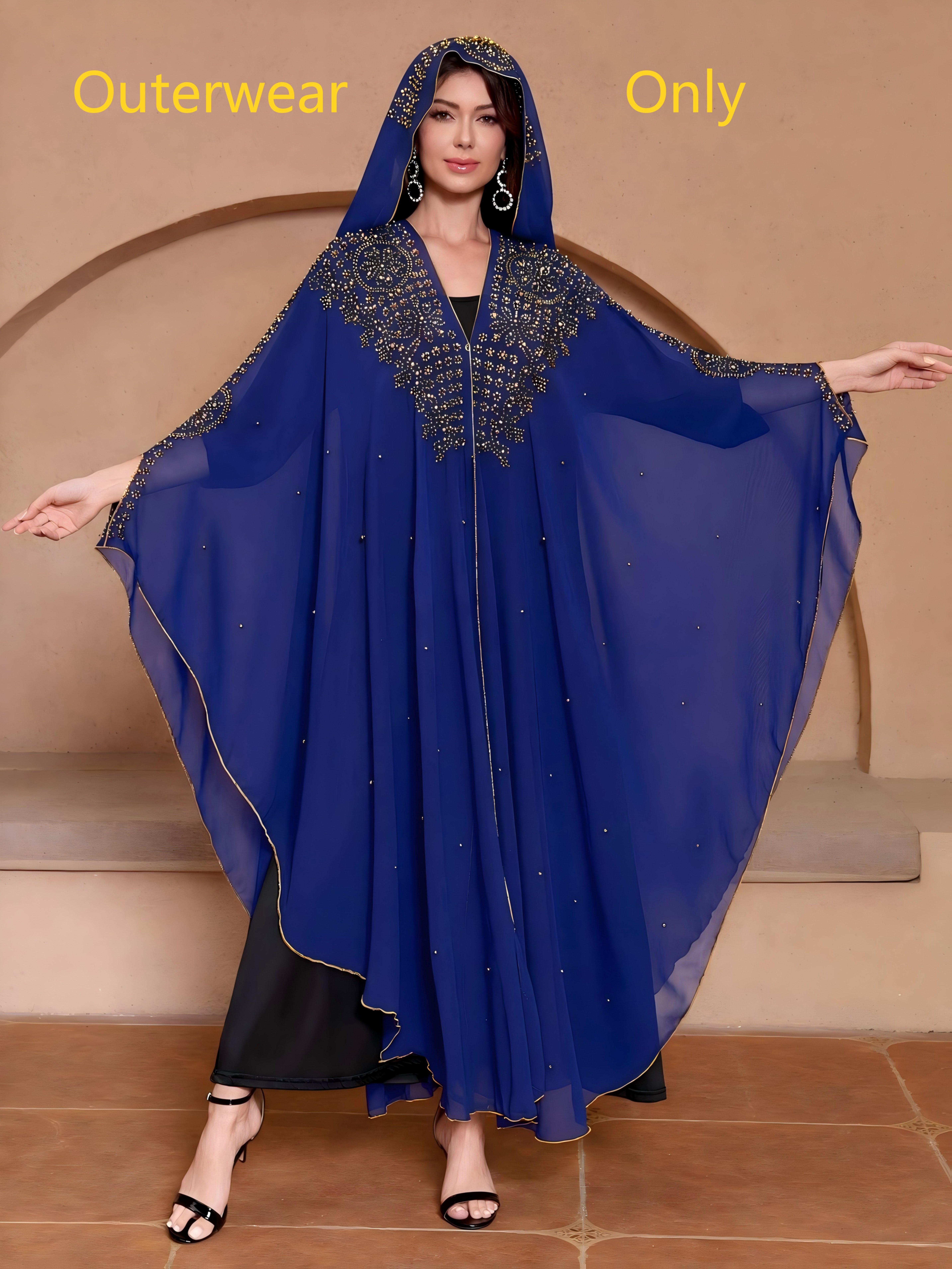 hooded kaftan sold on Temu United States