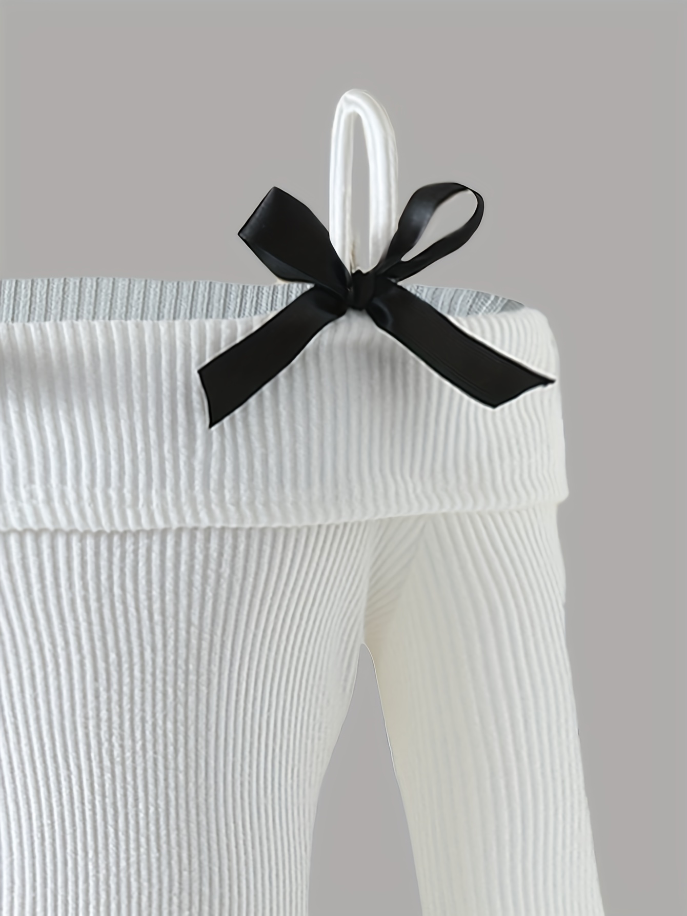 girls elegant white puff sleeve a line floor length tea length dress with off shoulder one shoulder neckline   hem   with detail machine washable party wedding everyday formal dress for girls tweens     fit long sleeve solid color fitted bodice delicate bow detail suitable for girls 4 12 years Product details 5