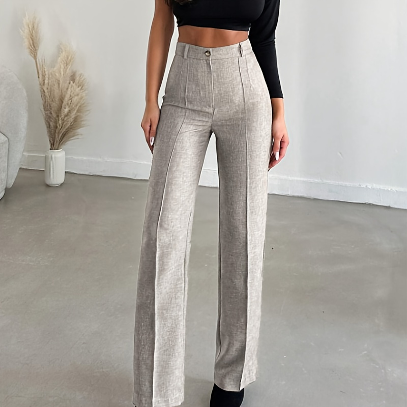 

Waist Leg Pants, Button Pants For Fall & , 's Clothing