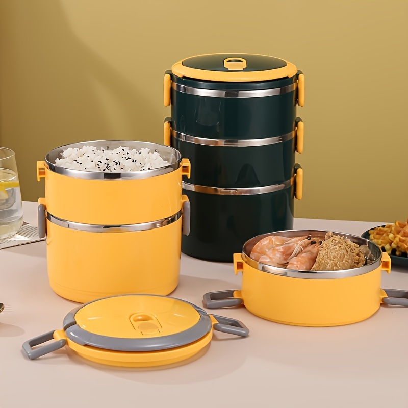 

Stainless Steel Insulated Bento Box: Leak-proof, Stackable, Suitable For Adults - Green