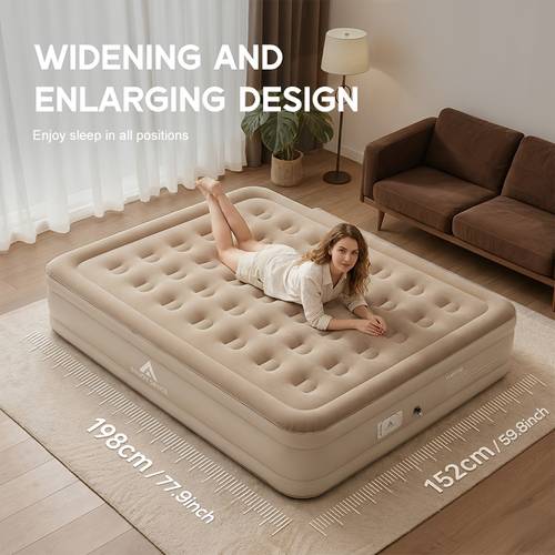 with built in pump ideal alternative to a bed inflatable blow up mattress 18 raised surface portable bed for colchone inflable 650 lbs