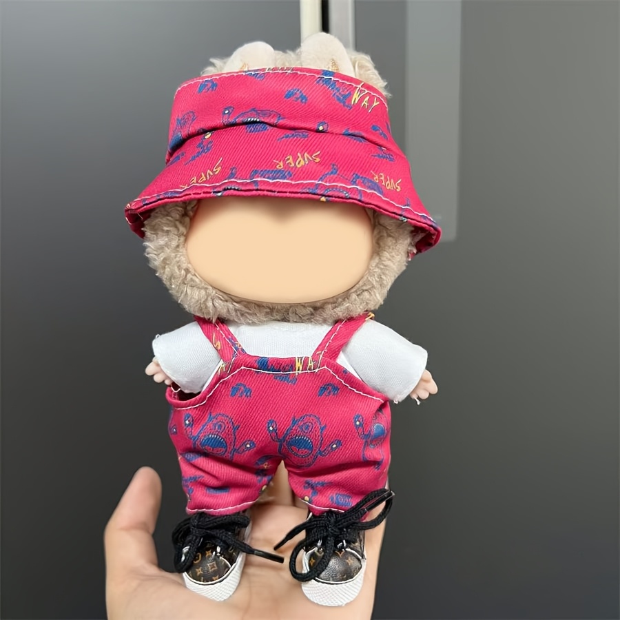 5-teiliges Puppenkleidung Set Für 17cm Puppen - Süße Outfits Mit Hosenträger & Accessoires