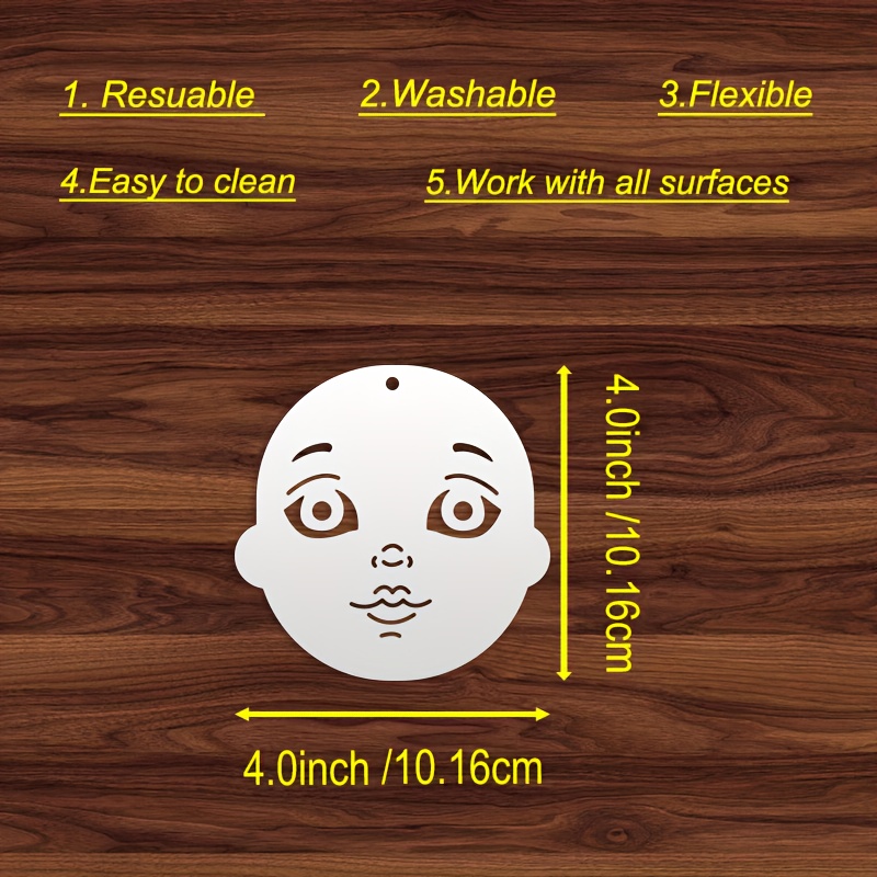 Set De 16 Plantillas Reutilizables Para Pintura Facial Infantil | Máscaras Y Diseños Creativos Para Halloween Y Manualidades