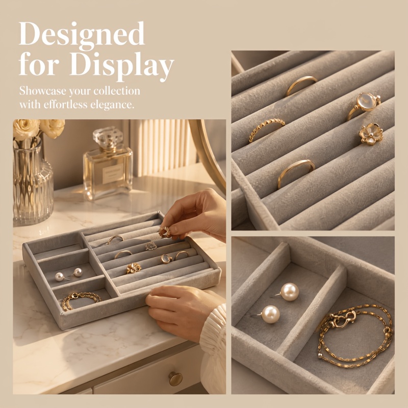 Single-layer Acrylic Jewelry Storage Box, Modern Design