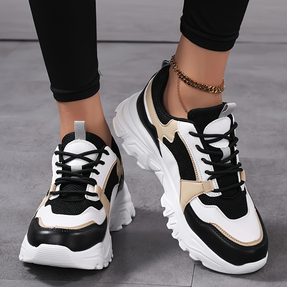 damen leichte atmungsaktive sneaker low top schnür Temu Germany