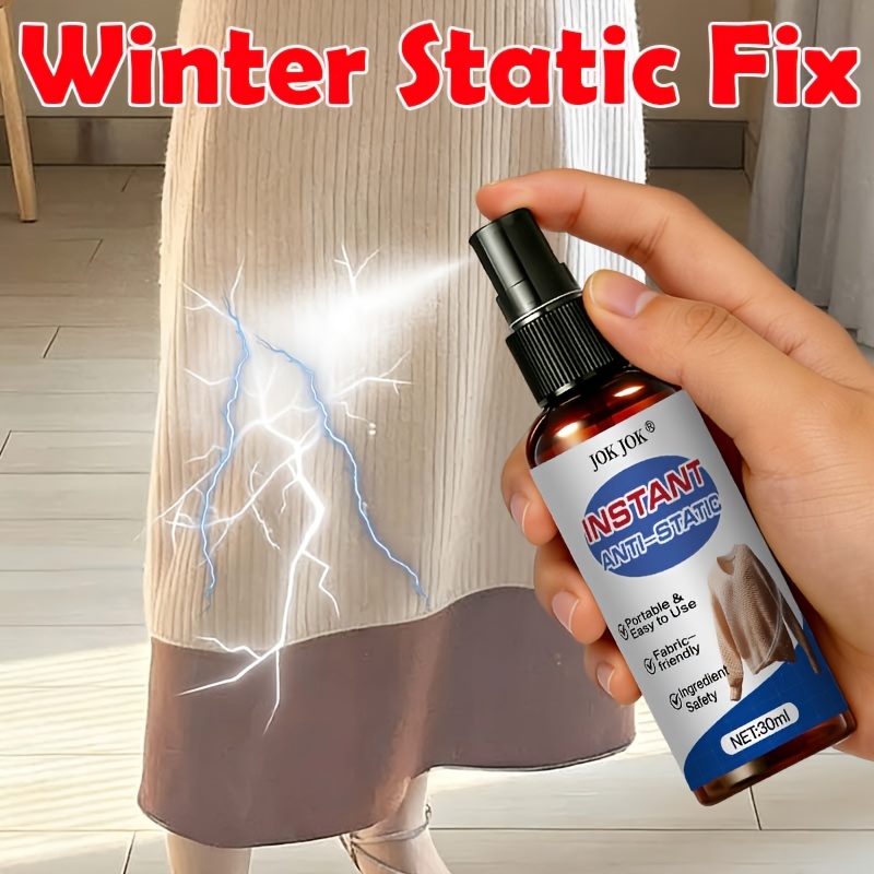 Image of Spray For Garments And Textiles - Aids In Minimizing Lint And Static Electricity - Suitable For Sweaters, Skirts, Coats, Scarves, Bedding, Blankets