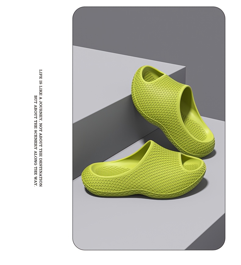Women'S Casual Solid Color Slip-on Slippers | EVA Material, Thick Sole for Height Increase, Versatile for Couples, Suitable for Home and Outdoor Use, Women Shoes