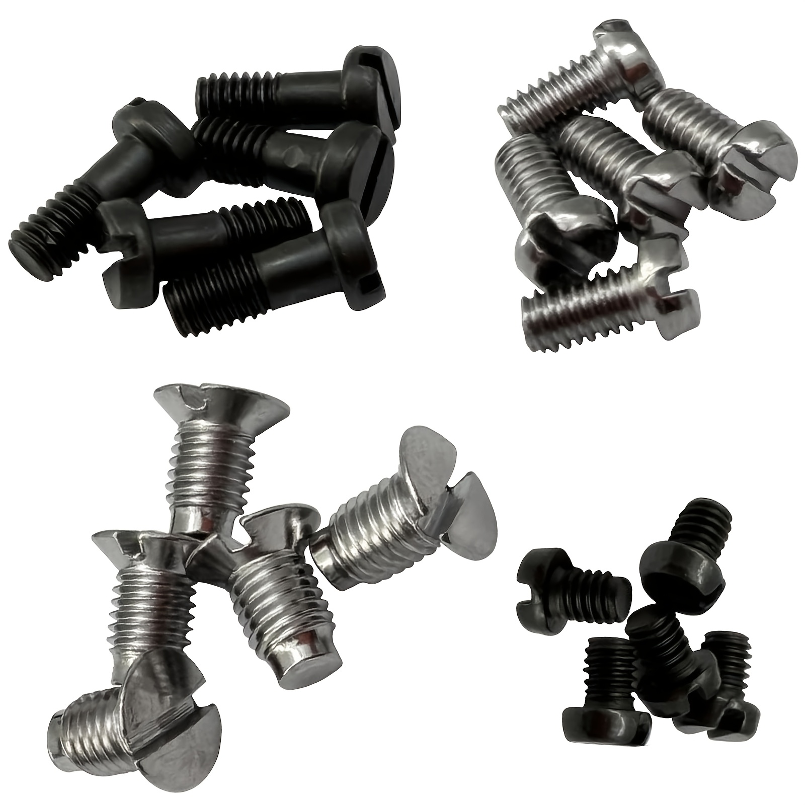TEMU Lot de 20 vis (5 vis à aiguille, 5 vis à dents en tissu, 5 vis à aiguille pour plaque et 5 vis pour pied de presse) Compatible avec les machines