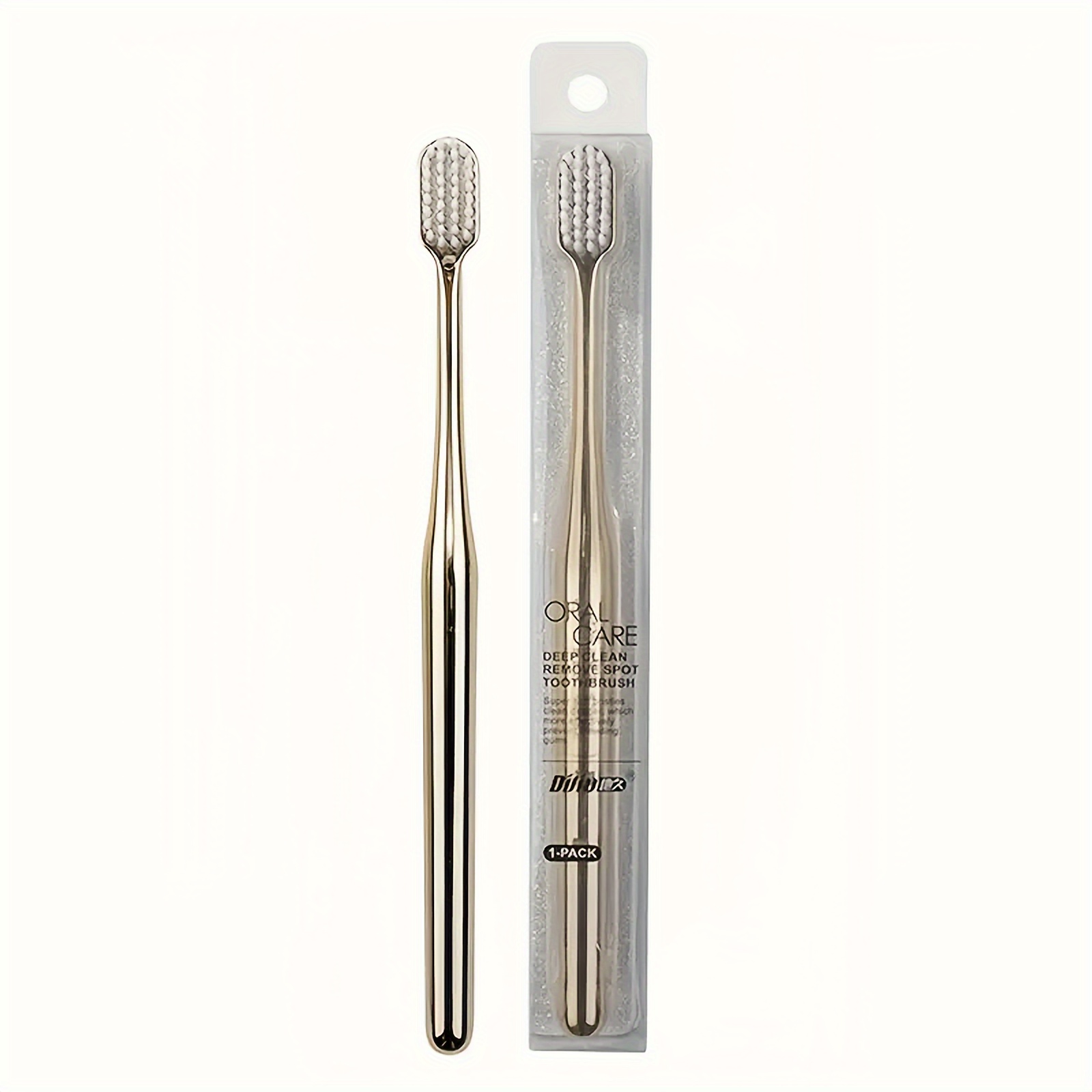 Image of Manual Toothbrush With Soft Bristles For Deep Cleaning Sensitive Gums Oral Care