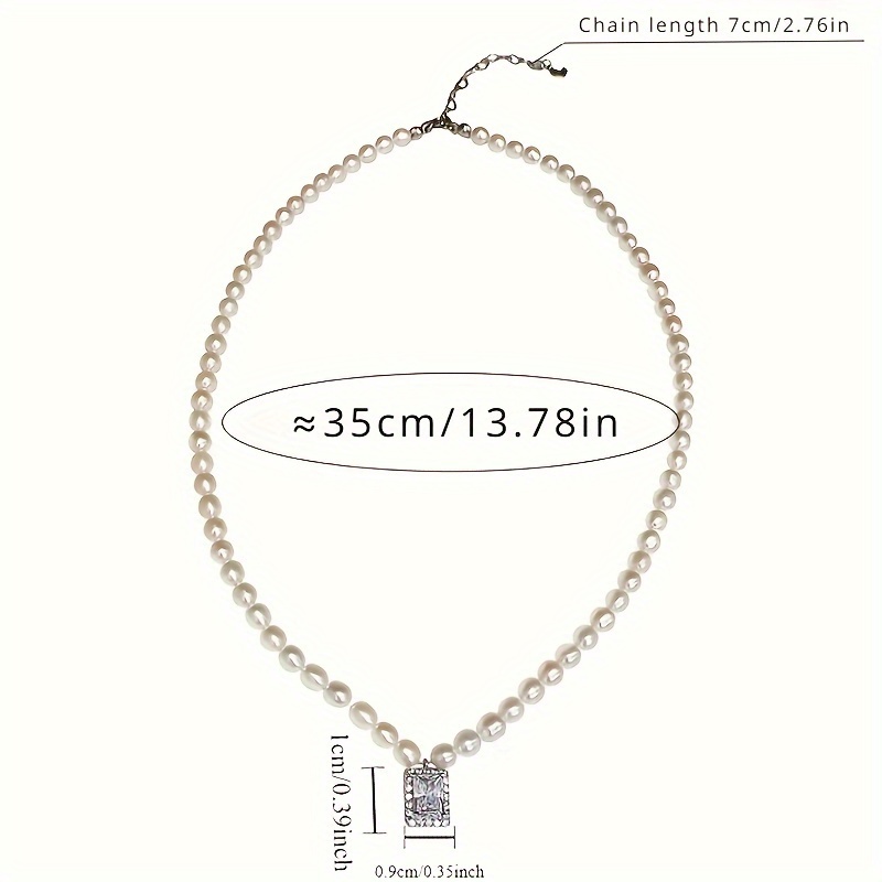 2pc 925 Freshwater Pearl Necklace with Detachable Chain