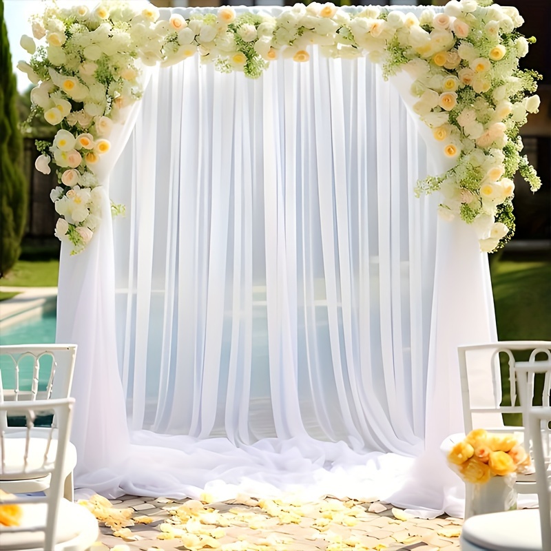 

2pcs Tulle Curtains - Rod For , & Backdrops