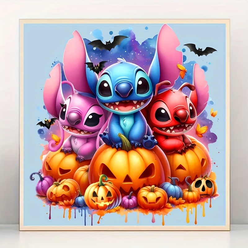 

Round Diamond 5d Stitch Diamond Painting Kit: Cartoon Mosaic Art Gift Home Decor