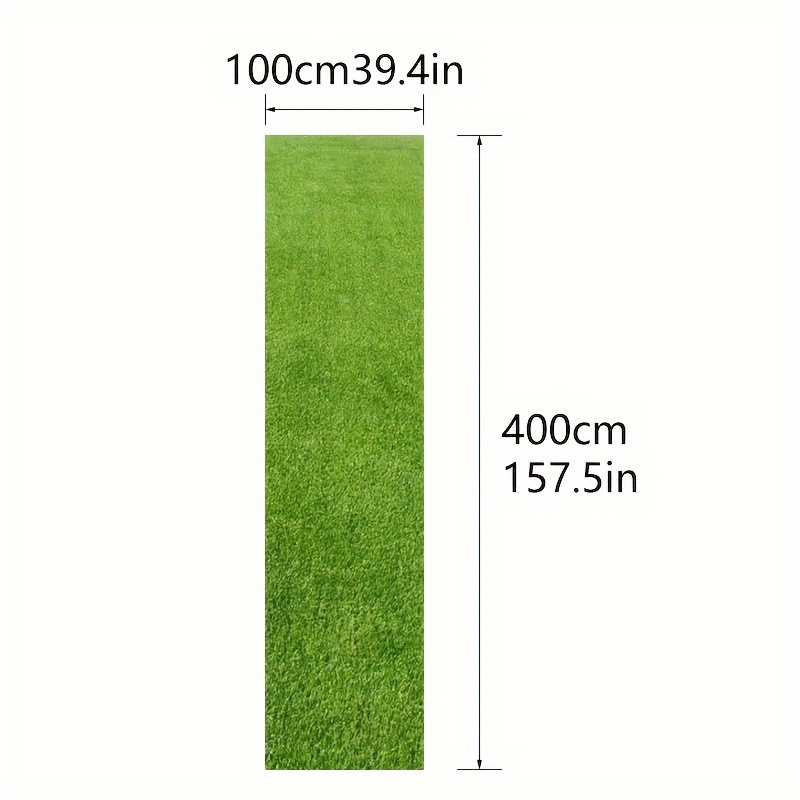 TEMU Artificial Carpet Mat, Synthetic Lawn Rug For And Outdoor Use, Pet- Fake For , Balcony, Patio, , -density 13 Stitches Per 10cm, 25mm Height, Durable Plastic Material