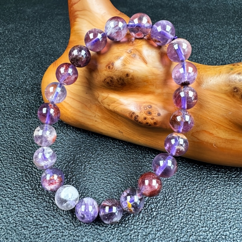 7A+ Purple Phantom Crystal Bracelet, Elegant Gift