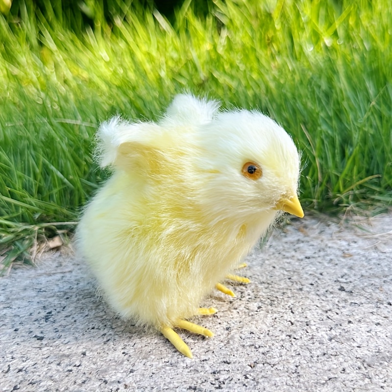 6 Styles Easter Chick Collectible Figurines, Spring Tabletop Decor For Egg Hunt Celebration, Holiday For Halloween Thanksgiving Christmas Decorations Collectible Figurines