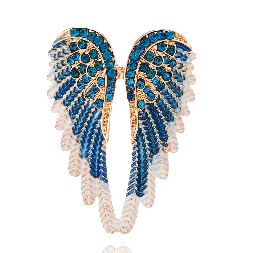 элегантный набор из 3 штук крыльевых брошей с эмалью, особые случаи, подарок на Новый год, булавка на лацкан, подарок на день рождения, элегантный стиль, неровная форма, детали 4