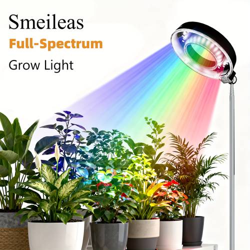 2 pack magnetic led grow lights 3h6h9h auto timer 4 level brightness 360 degree rotatable height adjustable detachable lamp head syngonium neon succulents mint plant lovers