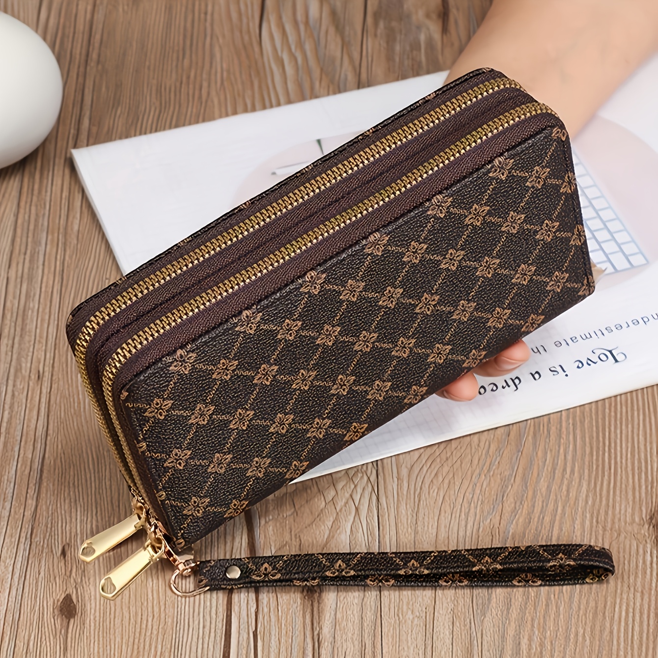 Women's Wallet Long, Large Capacity, Multi Card Mobile Phone Bag, Women's Fashion Coin Purse