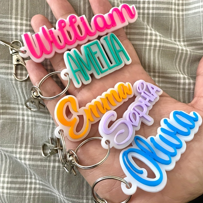 

1pc Personalized Keychain - Customizable Key For , Luggage, Bag - For Christmas, Decoration