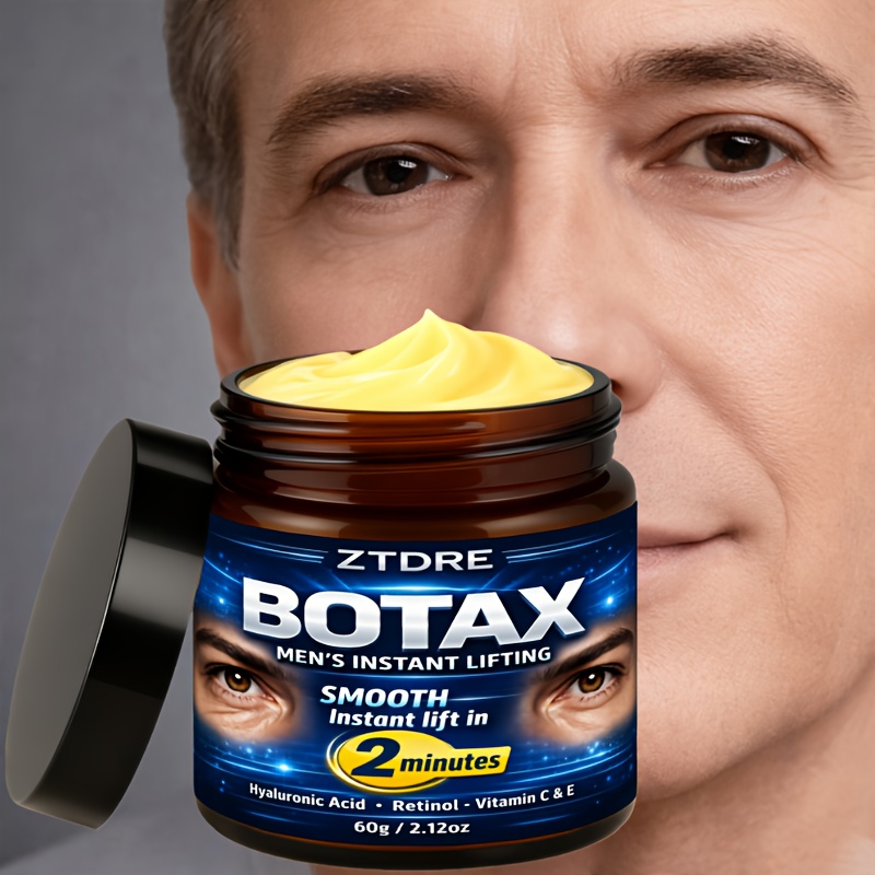 BOTAX Men's INSTANT LIFTING, Enriched with Retinol, Collagen, Plant-derived Squalane, Vitamins C and E, Hyaluronic Acid, and More, Smooths, Firms, and Lifts While Deeply Nourishing and Moisturizing. It Visibly Brightens Light Beige, Evens Out Uneven
