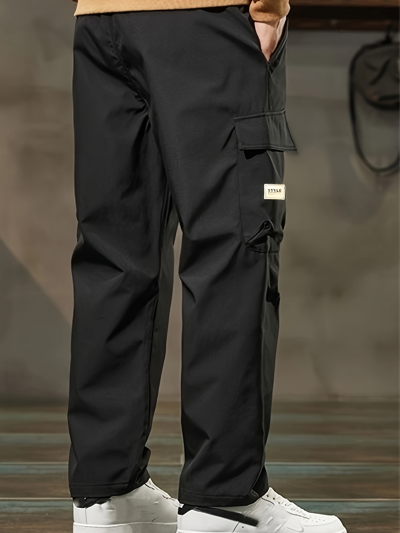 men's casual cargo pants drawstring waist lightweight Temu Mauritius